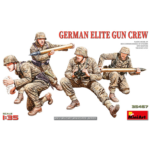 MiniArt 1/35 German Elite Gun Crew Plastic Model Kit