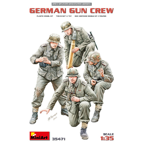 MiniArt 1/35 German Gun Crew Plastic Model Kit