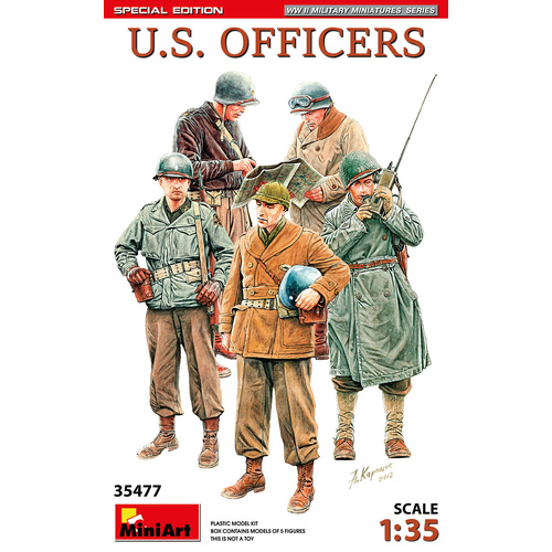 MiniArt 1/35 U.S.Officers. Special Edition Plastic Model Kit