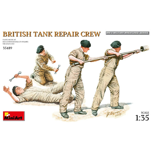 MiniArt 1/35 British Tank Repair Crew Plastic Model Kit