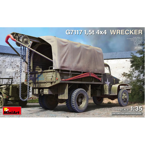 MiniArt 1/35 G7117 1.5t 4x4 Wrecker Plastic Model Kit