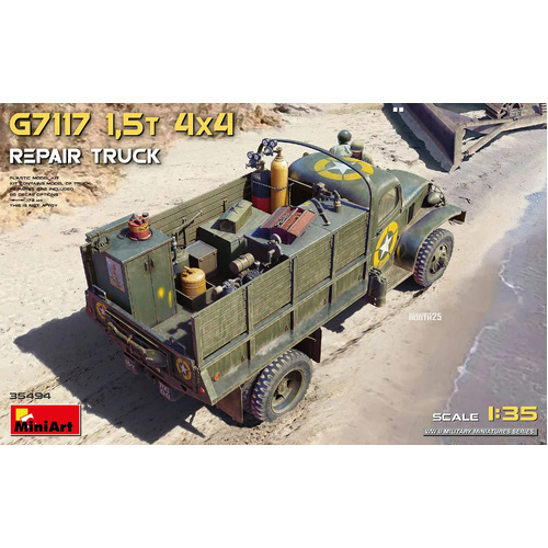 MiniArt 1/35 G7117 1.5t 4x4 Repair Truck Plastic Model Kit