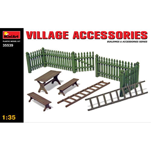 MiniArt 1/35  Village Accessories Plastic Model Kit