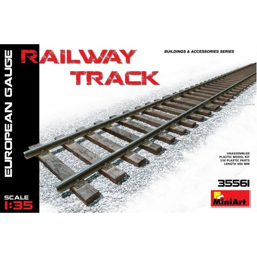 MiniArt 1/35 Railway Track (European Gauge) Plastic Model Kit