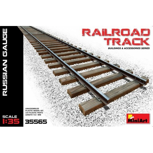MiniArt 1/35 Railroad Track (Russian Gauge) Plastic Model Kit