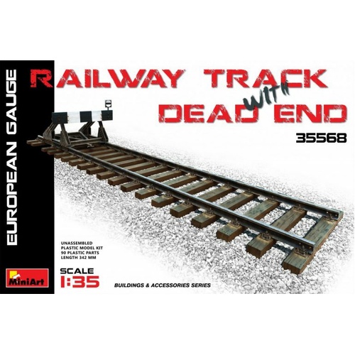 MiniArt 1/35 Railway Track & Dead End (European Gauge) Plastic Model Kit