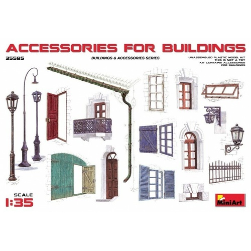 MiniArt 1/35 Accessories for Buildings Plastic Model Kit