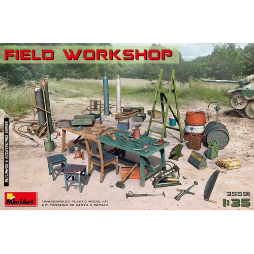 MiniArt 1/35 Field Workshop Plastic Model Kit