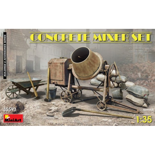 MiniArt 1/35 Concrete Mixer Set Plastic Model Kit