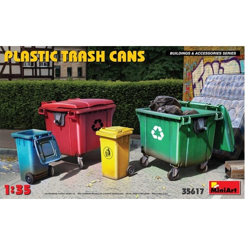 MiniArt 1/35 Plastic Trash Cans Plastic Model Kit
