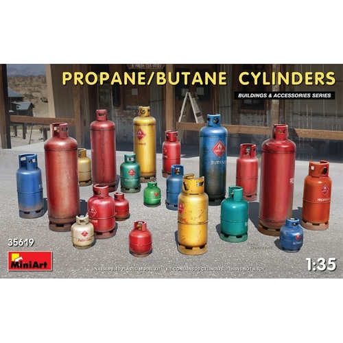MiniArt 1/35 Propane/Butane Cylinders Plastic Model Kit