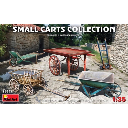 MiniArt 1/35 Small Carts Collection Plastic Model Kit