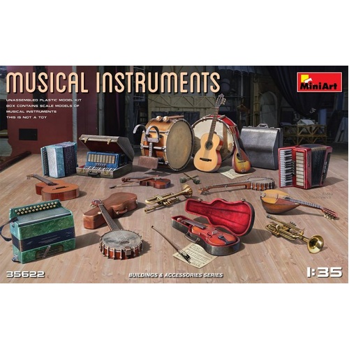 MiniArt 1/35 Musical Instruments Plastic Model Kit