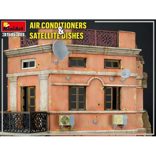 MiniArt 1/35 Air Conditioners & Satellite Dishes Plastic Model Kit