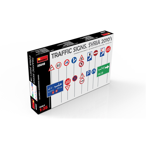 MiniArt 1/35 Traffic Signs. Syria 2010's Plastic Model Kit