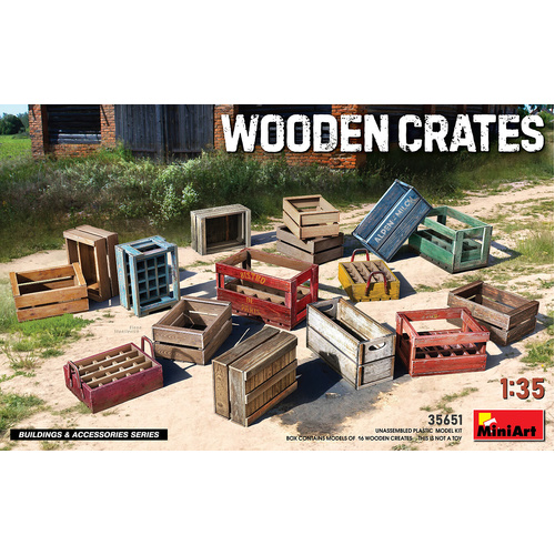 MiniArt 1/35 Wooden Crates Plastic Model Kit