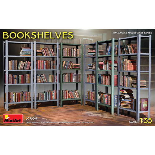 MiniArt 1/35 Bookshelves Plastic Model Kit
