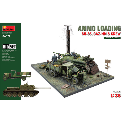MiniArt 1/35 Ammo Loading (SU-85.GAZ-MM&Crew). Big Set Plastic Model Kit