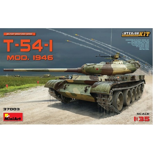 MiniArt 1/35 T-54-1 Soviet Medium Tank Interior Kit Plastic Model Kit