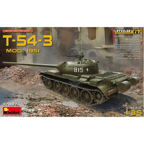 MiniArt 1/35 T-54-3 Mod. 1951 Interior Kit Plastic Model Kit