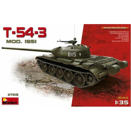 MiniArt 1/35 T-54-3 Mod. 1951 Plastic Model Kit