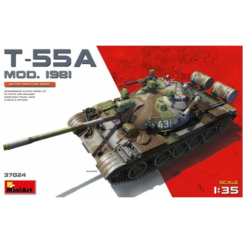 MiniArt 1/35 T-55A Mod.1981 Plastic Model Kit