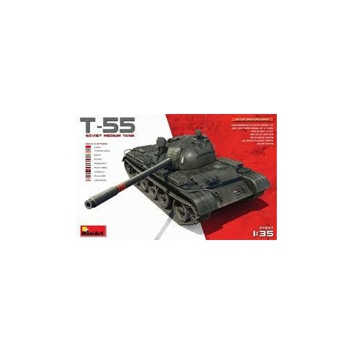MiniArt 1/35 T-55 Soviet Medium Tank Plastic Model Kit