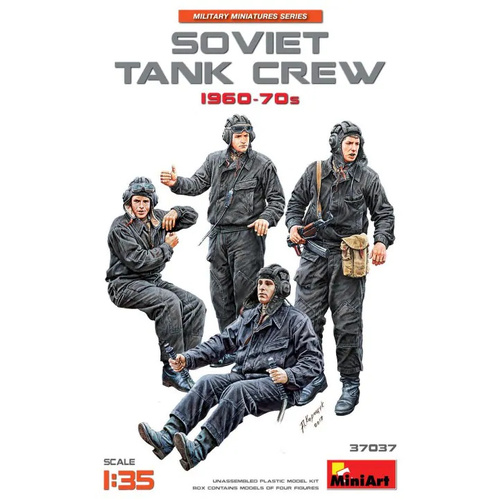 MiniArt 1/35 Soviet Tank Crew 1960-70s Plastic Model Kit