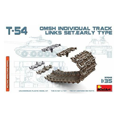 MiniArt 1/35 T-54 OMSh Individual Track Links Set.Early Type Plastic Model Kit