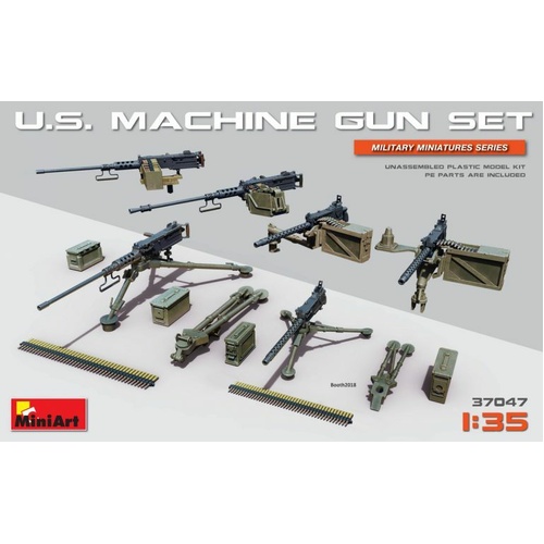 MiniArt 1/35 U.S. Machine Gun Set Plastic Model Kit