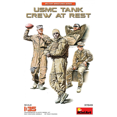 MiniArt 1/35 USMC Tank Crew at Rest Plastic Model Kit