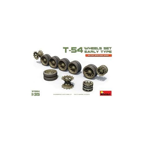 MiniArt 1/35 T-54 Wheels Set. Early Type Plastic Model Kit