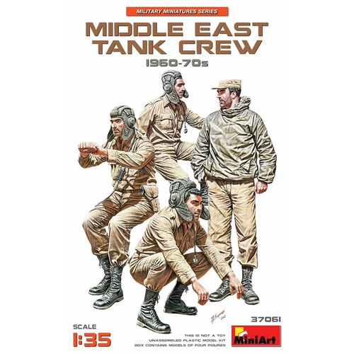 MiniArt 1/35 Middle East Tank Crew 1960-70s Plastic Model Kit