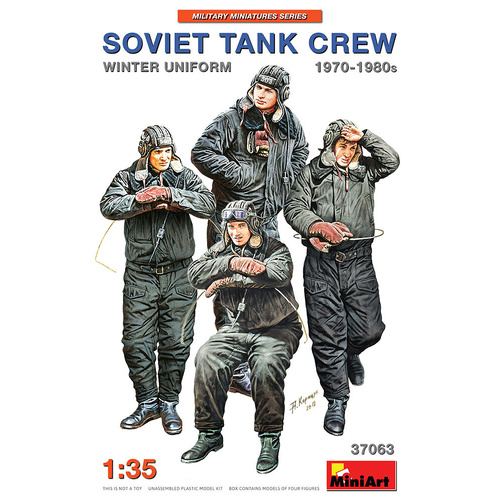 MiniArt 1/35 Soviet Tank Crew 1970-1980s. Winter Uniform Plastic Model Kit