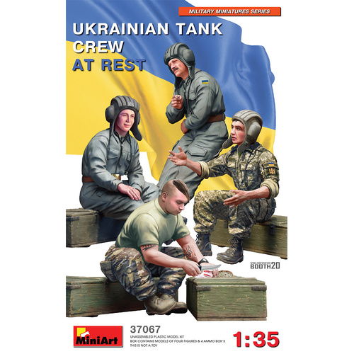 MiniArt 1/35 Ukrainian Tank Crew at Rest Plastic Model Kit