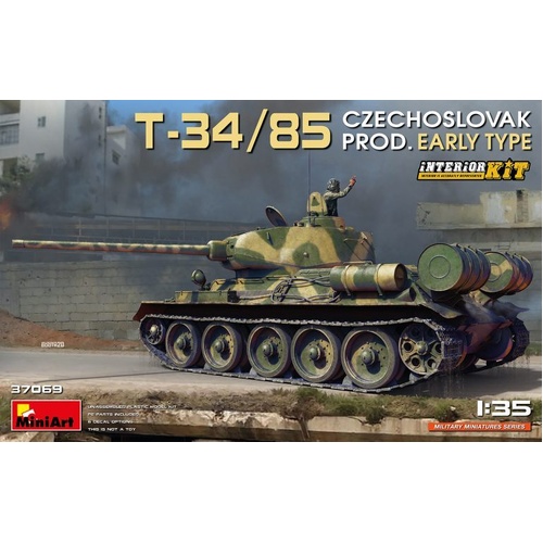 MiniArt 1/35 T-34/85 Czechoslovak Prod. Early Type. Interior Kit Plastic Model Kit