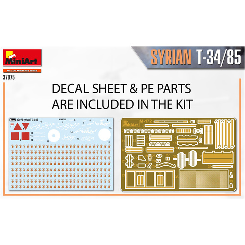 MiniArt 1/35 SYRIAN T-34/85 Plastic Model Kit