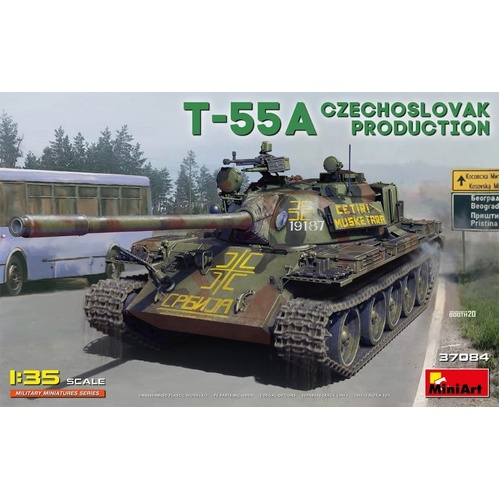 MiniArt 1/35 T-55A Czechoslovak Prod. Plastic Model Kit