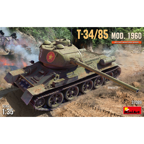 MiniArt 1/35 T-34-85 Mod. 1960 Plastic Model Kit
