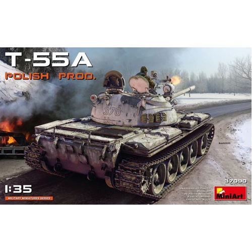 MiniArt 1/35 T-55A POLISH PRODUCTION Plastic Model Kit