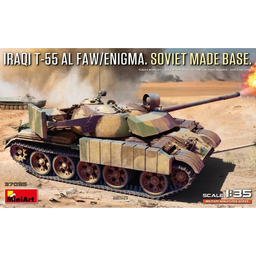 MiniArt 1/35 Iraqi T-55 Al Faw/Enigma. Soviet Made Base Plastic Model Kit