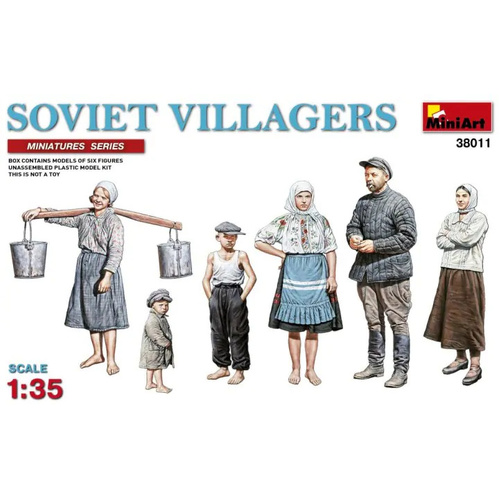 MiniArt 1/35 Soviet Villagers Plastic Model Kit