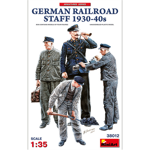 MiniArt 1/35 German Railroad Staff 1930-40s Plastic Model Kit