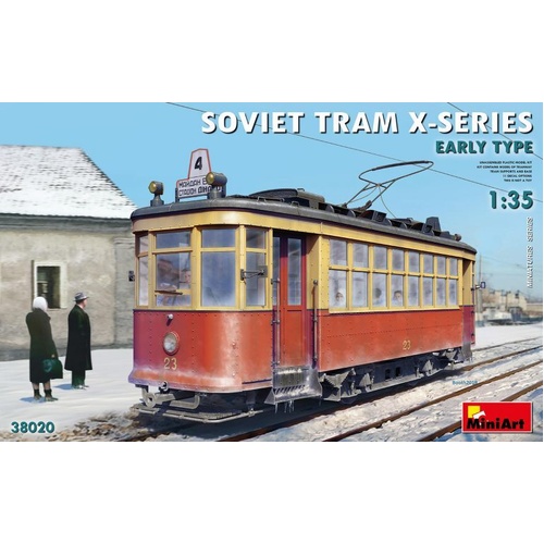 MiniArt 1/35 Soviet Tram X-Series. Early Type Plastic Model Kit