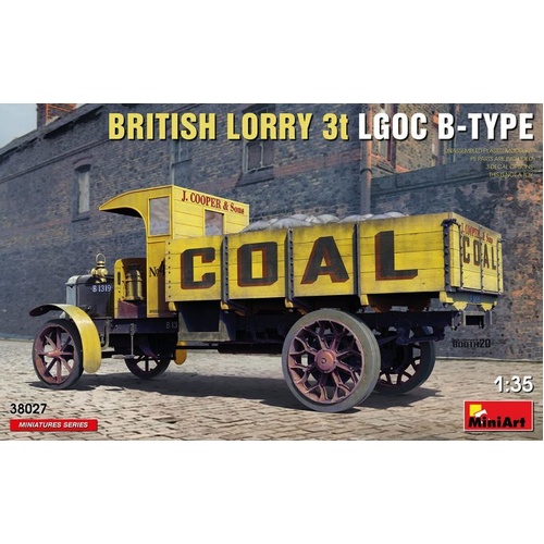 MiniArt 1/35 British Lorry LGOC 3t B-Type Plastic Model Kit
