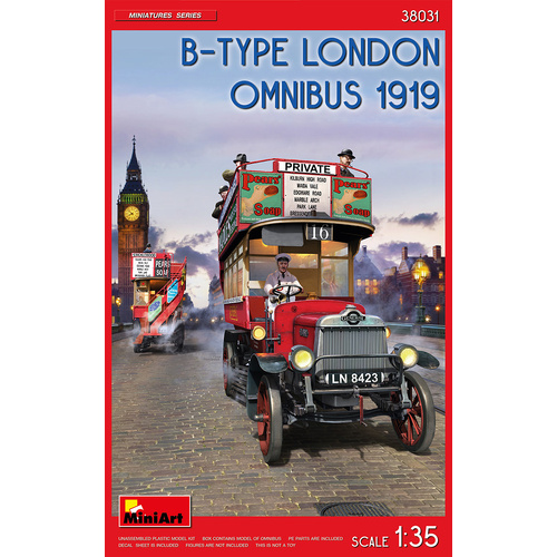 MiniArt 1/35 B-Type London Omnibus (1919) Plastic Model Kit