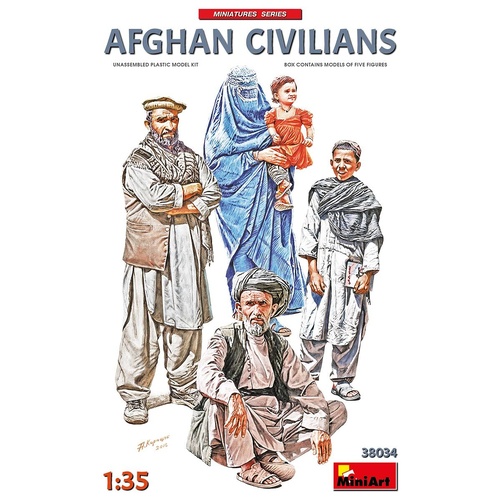 MiniArt 1/35 Afghan Civilians Plastic Model Kit