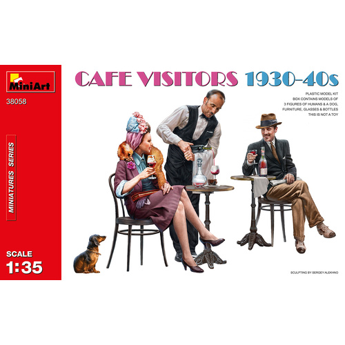 MiniArt 1/35 Cafe Visitors 1930-40s Plastic Model Kit