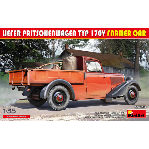 MiniArt 1/35 Liefer Pritschenwagen Typ 170V Farmer Car Plastic Model Kit