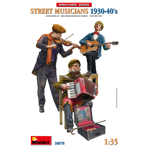 MiniArt 1/35 Street Musicians 1930-40's Plastic Model Kit
